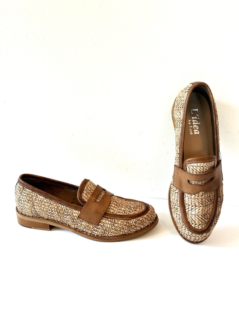 L’Idea by Lori Raffia & Leather Loafers